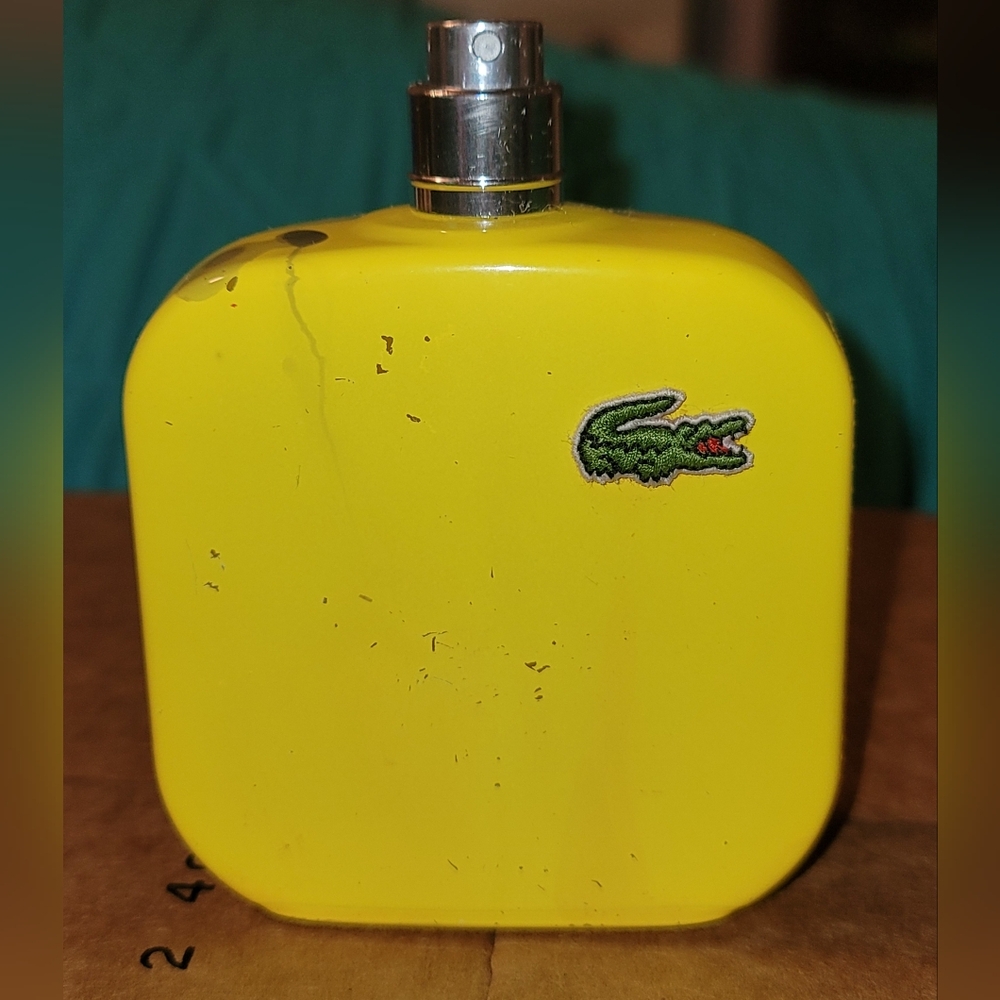 Lacoste Eau De Lacoste L.12.12 Jaune 3.3 oz‎ 100ml E.D.T. Tester Spray Fragrance